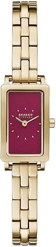 Skagen damski zegarek Hagen, kwarcowy dwukierunkowy mechanizm z paskiem ze stali szlachetnej lub skóry
