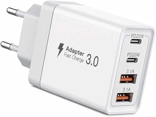 4 USB C Szybka Ładowarka 40W PD & USB A Type C Szybkie Ładowanie Ściany Ładowarka Wtyczka Uniwersalny Mobilny Zasilacz do iPhone Samsung Huawei Xiaomi HTC Motorola Honor iPad itp