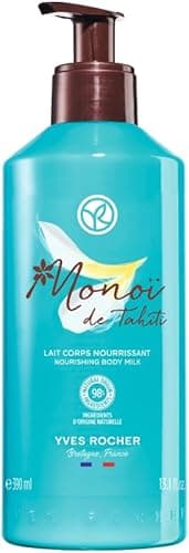Yves Rocher Mleko do ciała Monoi - Intensywny nawilżający balsam do ciała 24 godziny - Do wszystkich rodzajów skóry - 390 ml