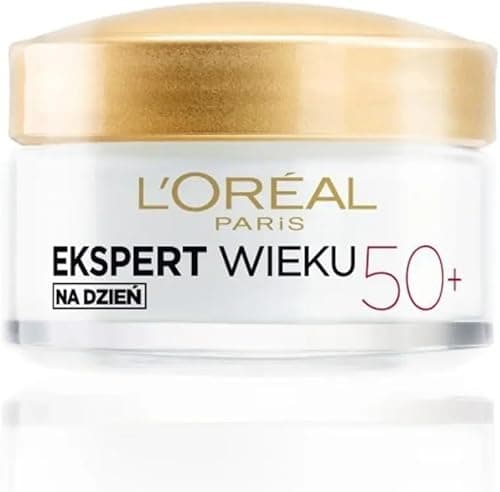 L'Oréal Paris Ekspert Wieku 50+ krem do twarzy na dzień, ujędrnienie, redukcja zmarszczek, regeneracja, formuła z retinolem i peptydami, 50 ml