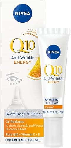 NIVEA Q10 ENERGIA Przeciwzmarszczkowy ujędrniający krem pod oczy na cienie z witaminą C i E, 15 ml