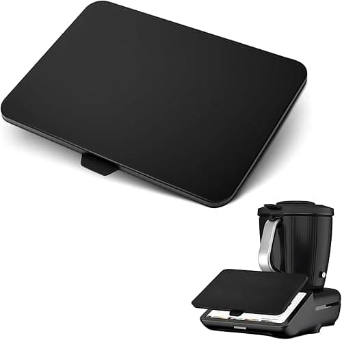 AUAUY Folia ochronna na wyświetlacz, kompatybilna z Thermomix TM7 Vorwerk, silikonowa osłona wyświetlacza, akcesoria kompatybilne z Thermomix TM7, płyta ochronna, odporna na zarysowania, czarna