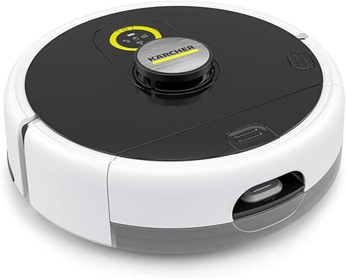 Kärcher RCF 3 robot mopujący do podłóg twardych, inteligentne sterowanie za pomocą aplikacji, nawigacja laserowa LiDAR, mapowanie, wykrywanie pomieszczeń i przeszkód, czas pracy 120 min