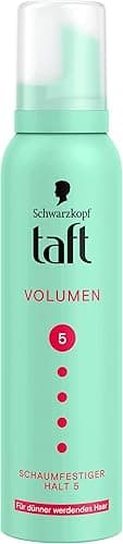 TAFT Piana objętość przerzedzających się włosów, stopień trwałości 5 (150 ml), pianka do włosów dla objętości i bardzo mocnego chwytu, stylizacja włosów z 24-godzinnym trzymaniem