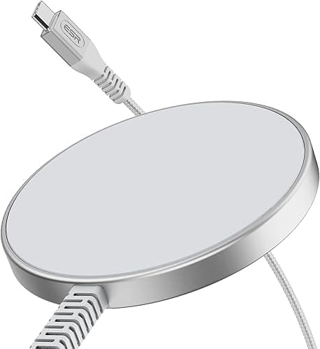 ESR do ładowarki Magsafe 15 W, bezprzewodowa ładowarka do iPhone 17/17e/16/15/14/13/12, AirPods 4/3/2 Pro, Google Pixel 10, Galaxy S25/S26, indukcyjna stacja ładująca z 1,5-metrowym wzmocnionym kablem