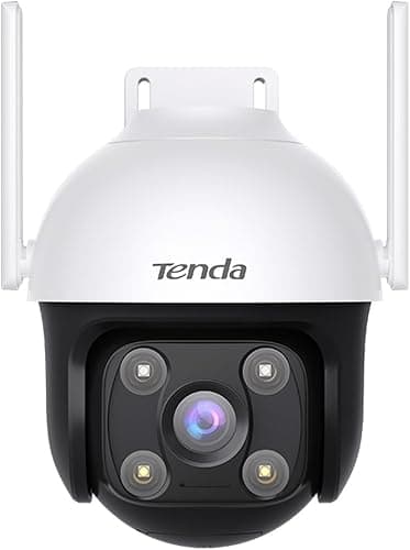 Tenda zewnętrzna kamera 2.5K 4MP do monitoringu Wi-Fi, noktowizor 35M w pełnym kolorze, kamera PTZ IP z wykrywaniem ludzi AI, automatycznym śledzeniem, syreną, dwukierunkowym audio, ONVIF, Alexa, CH7