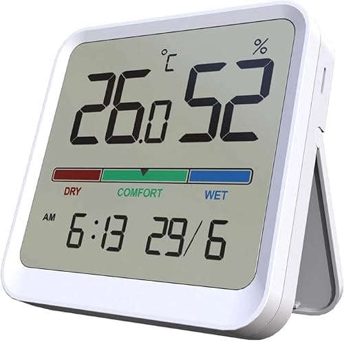 Temtop Termometr wewnętrzny, higrometr T1-SE, cyfrowy monitor temperatury i wilgotności w pomieszczeniu ze wskaźnikiem komfortu, przełącznik ℃/__PLACEHOLDER_BRAND_10__ do domu, biura, przedszkola