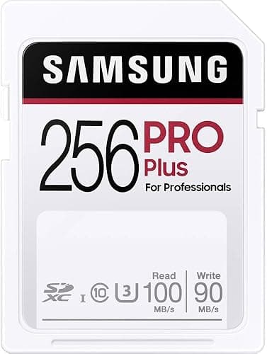 Samsung PRO Plus MB-SD256H/EU Karta Pamięci SD, SDXC UHS-I U3 100 MB/s Full HD & 4K UHD, Wielokolorowy