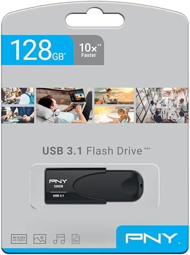 PNY Attaché 4 USB 3.1 Flash Drive read speed up to 80MB/s - 128GB