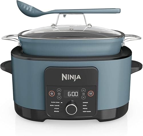 Ninja Foodi 8L PossibleCooker, cyfrowy wolnowar nieprzywierający i garnek wielofunkcyjny 8 w 1 z akcesoriami, powolne gotowanie, gotowanie na parze, smażenie, pieczenie i inne - na 8 porcji, MC1001EU