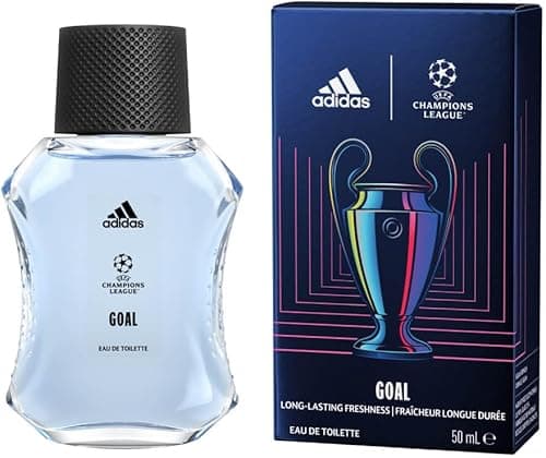 Adidas UEFA Champions League Goal woda toaletowa dla mężczyzn, o świeżym zapachu pomarańczy i eukaliptusa, 50 ml