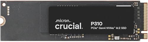 Crucial P310 500GB PCIe Gen4 NVMe M.2 2280, wewnętrzny dysk SSD, do 6600 MB/s, kompatybilny z laptopem i komputerem stacjonarnym, dysk półprzewodnikowy - CT500P310SSD801 (wersja Acronis)