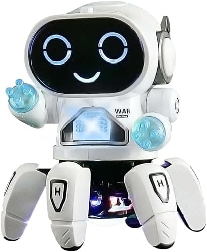 Robot zabawka dla dzieci, robot towarzyszący z kolorową projekcją światła, tańcem, śpiewem i chodzeniem, dla dzieci w wieku 4-12 lat, jako prezent urodzinowy