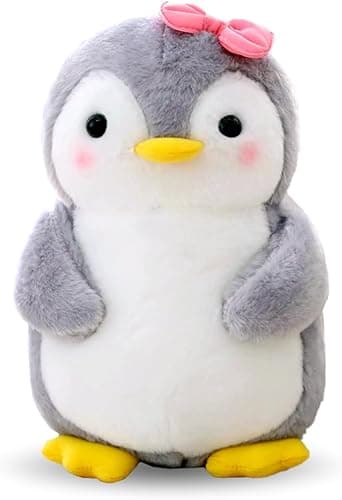 Wishstar Pluszowe zwierzątko i pluszowa zabawka, pingwin z kokardką dla dziewczynek - Pluszowa zabawka do przytulania i zabawy - Squishmallow, 25 cm