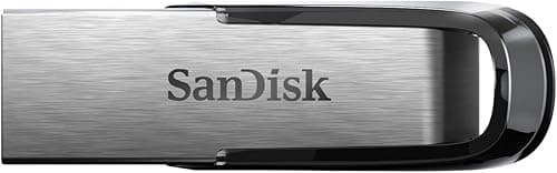 Sandisk Ultra Flair SDCZ73-128G-G46 Pendrive, Srebrny/Czarny, 128GB