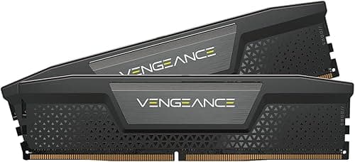 CORSAIR VENGEANCE DDR5 RAM 32GB (2x16GB) do 6000MHz CL38 Intel XMP iCUE Kompatybilna Pamięć Komputerowa - Czarny (CMK32GX5M2B6000C38)