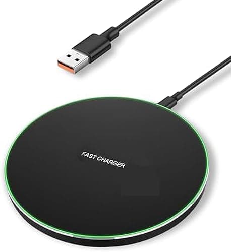 Flintronic Bezprzewodowa ładowarka 15 W, bezprzewodowa ładowarka indukcyjna, ładowarka indukcyjna do iPhone 16/15/14/13/12 Pro Max Plus AirPods 2/Pro Samsung Galaxy S22/S21/S20