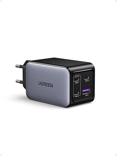 UGREEN Nexode 65 W Ładowarka USB C 4-portowy zasilacz GaN Wiele szybkich ładowarek Ładowarka PD Obsługuje PPS 45 W Kompatybilna z MacBookiem Pro/Air, iPadem Pro, serią iPhone 16-8, Galaxy S24