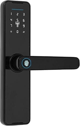 Zamek do drzwi, odcisk palca, inteligentny zamek do drzwi, sterowanie za pomocą aplikacji mobilnej, Smart Door Lock, zamek na odcisk palca z kodem numerycznym, karty, klucze, odcisk palca