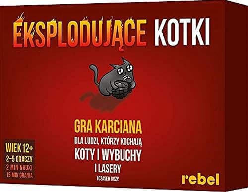 Asmodee | Eksplodujące kotki | Gra karciana | Gra imprezowa | Wiek 12+ | 2-5 graczy