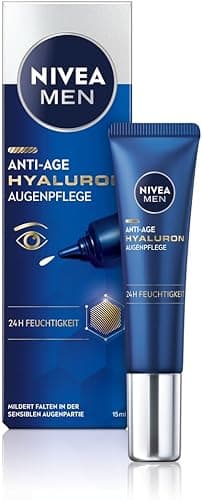 NIVEA MEN Hyaluron Przeciwzmarszczkowy krem nawilżający pod oczy dla mężczyzn z kwasem hialuronowym, 15 ml