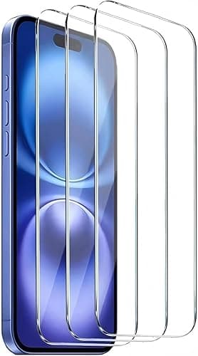 3 sztuki szkła hartowanego do iPhone 16, iPhone 15, iPhone 15 Pro, folia ochronna na ekran, bardzo mocna, odporna na zarysowania bez pęcherzyków twardość 9H szkło 6,1 cala, HD ultra przezroczyste