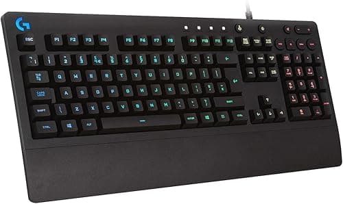 Logitech G G213 Prodigy, Klawiatura Do Gier, Podświetlane LIGHTSYNC RGB, Odporna Na Zalanie, Konfigurowalne, Dedykowane Multimedialne, QWERTY Układ US Intl - Czarny