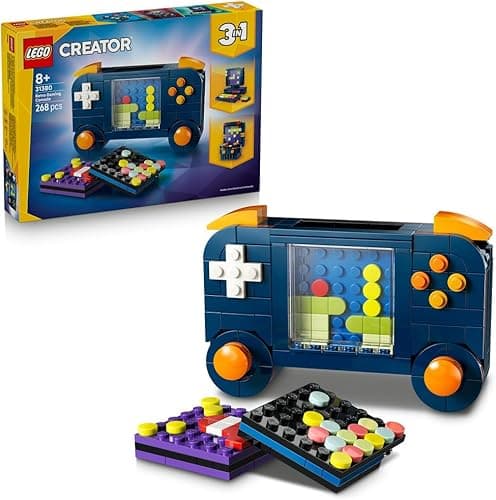 LEGO Creator 3in1 Retro Gaming Console - Transforms into an Arcade Machine or Computer w/Keyboard & Mouse - Gamer Gift Idea for 8+ Year Old Boys & Girls - 31380