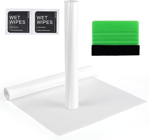 DasWas Uniwersalna folia ochronna do lakieru 20 x 100 cm – ochrona dla samochodów, motocykli, rowerów i gospodarstwa domowego – folia samoprzylepna, przezroczysta