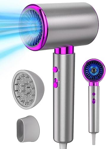 Mocna Suszarka do Włosów 2400W z Funkcją Jonizacji Szybkie Suszenie Gładkie i Lśniące Włosy 3 Temperatury Temperatura (ciepło i zimno) Powietrza Dyfuzor i Koncentrator