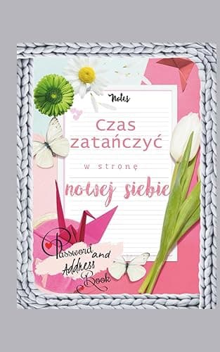 Zorganizowana i Zmotywowana – Książka Adresowa i Haseł 2w1 | 90 Day Challenge, Habit Tracker | Notes Motywacyjny dla Kobiet