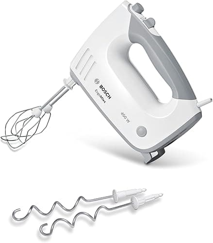Bosch Hausgeräte MFQ36400 Ergomixx Mikser Ręczny, Tworzywo Sztuczne/Metal, 400 W, Biały/Szary