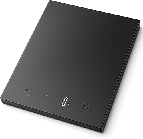 Homebuds Elektroniczna waga kuchenna 10kg, wielofunkcyjna cyfrowa waga spożywcza z wyświetlaczem Led i platformą ze szkła hartowanego, automatyczne wyłączanie, funkcja tarowania