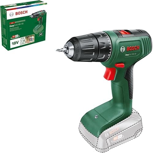 Bosch Home and Garden Wiertarko-Wkrętarka Akumulatorowa Bosch EasyDrill 18V-40, bez Akumulatora, System 18V, Opakowanie Kartooptymalne