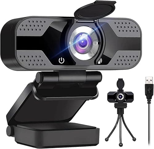 Kamera internetowa Full HD 1080p z dwoma mikrofonami, ulepszony autofokus, 30 kl./s, redukcja szumów, z migawką prywatności, kamera internetowa USB Plug and Play do wideokonferencji/połączeń online