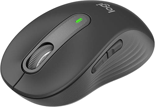 Logitech Signature M650 Trådlös Mus - för små till medelstora händer, 2 års batteri, tysta klick, anpassningsbara sidoknappar, Bluetooth, kompatibilitet med flera enheter - Grå