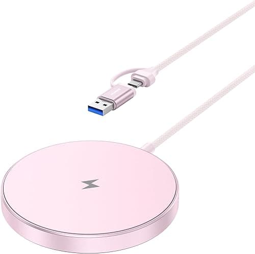 BENFEI Mag-Safe ładowarka magnetyczna 15 W, bezprzewodowa ładowarka, indukcyjna stacja ładująca, kompatybilna z ładowarką MagSafe iPhone 16/16 Pro/16 Plus/16 Pro Max/iPhone 15 14 13 12 Series