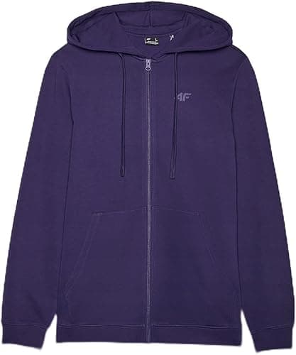 Bluza dresowa rozpinana z kapturem męska - granatowa L