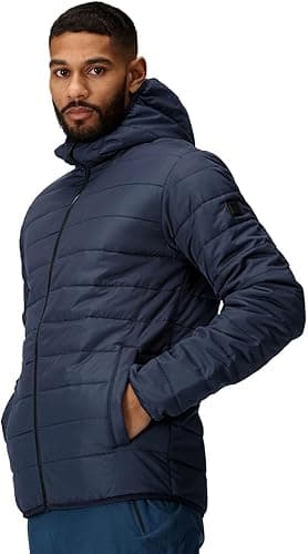 Męski Kurtka Puchowa Helfa, Navy, XL