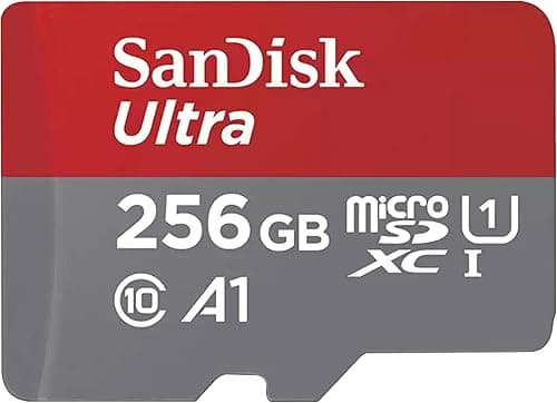 SanDisk Karta micro SD 256 GB Ultra do Chromebooka, + adapter SD Full HD Video, do 150 MB/s, do smartfonów i tabletów, z wydajnością aplikacji A1, UHS-I, klasa 10, U1)