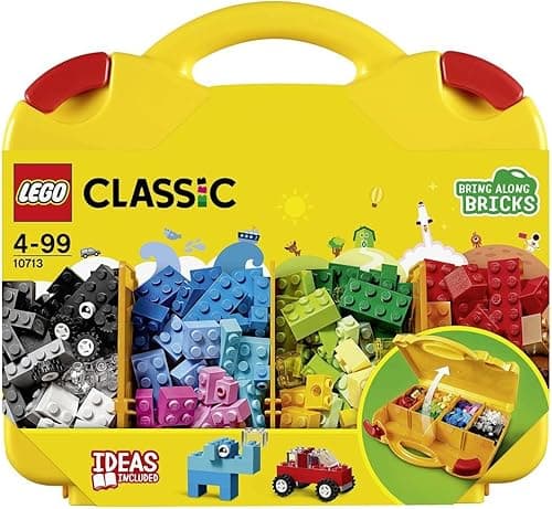 LEGO 10713 Classic Kreatywna Walizka, Klocki Konstrukcyjne, Prezent na Urodziny dla Chłopców i Dziewczynek, Kreatywna Zabawka dla Dzieci od 4 lat