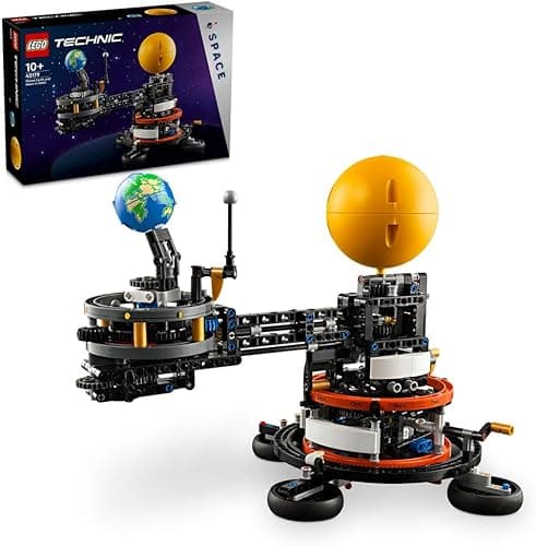 LEGO Technic Planeta Ziemia i Księżyc na orbicie, Kosmos dla Dzieci, Zabawka Edukacyjna dla 10-latka i Miłośników Astronomii, Układ Słoneczny dla Chłopca i Dziewczynki, Pomysł na Prezent, 42179