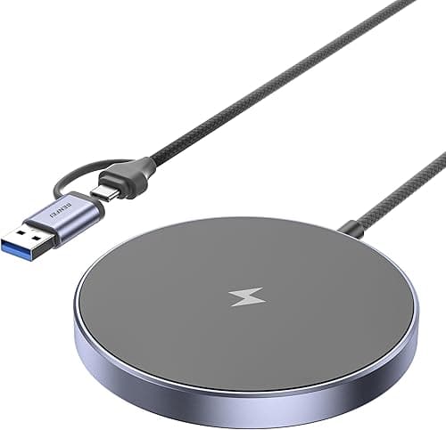 Magnetyczna bezprzewodowa ładowarka BENFEI 15 W kompatybilna z ładowarką iPhone 16/15/Plus/Pro Max/iPhone 14 13 12 Series, bezprzewodowa podkładka ładująca Mag Safe, ładowarka Mag