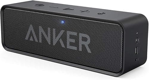 Ulepszony głośnik Bluetooth Soundcore firmy Anker, wodoodporność IPX5, dźwięk stereo, bateria wystarczająca na 24 godziny, kompaktowy głośnik bezprzewodowy do iPhone'a, Samsunga i innych urządzeń