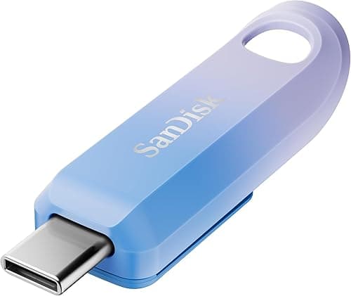 SanDisk Creator USB Type-C 256GB Pamięć USB dla twórców treści, do 400 MB/s, Automatyczna kopia zapasowa, Zarządzanie plikami. Indywidualnie zaprojektowany, 3 miesiącami Adobe Lightroom