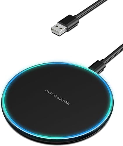 Ładowarka bezprzewodowa 15 W dla iPhone 16/15/14/13/12 Pro/Pro Max/XS Max/XR/SE, Samsung Galaxy S24/S23/S22/S21/S20, indukcyjna bezprzewodowa stacja ładująca kompatybilna