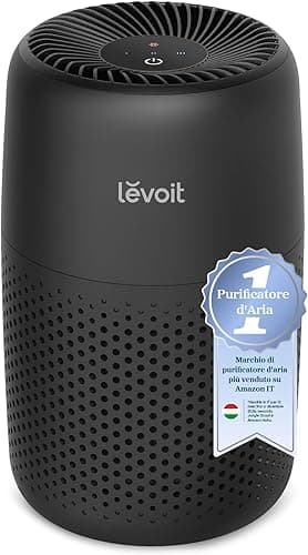 LEVOIT Oczyszczacz powietrza z filtrem HEPA, oczyszczacz powietrza z aromaterapią, cichy i niski pobór mocy 7 W, Core Mini Black