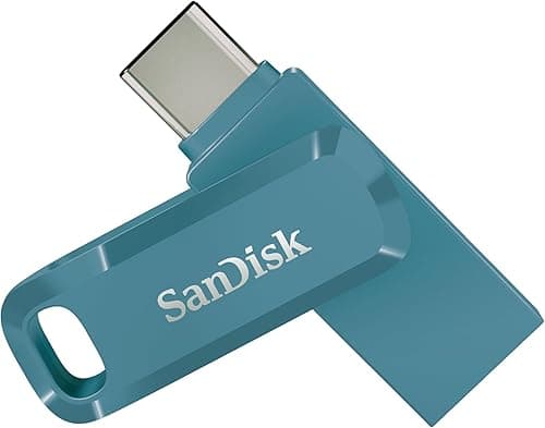 SanDisk 256 GB Ultra Dual Drive Go USB C Flash Drive, pamięć USB C do smartfonów z systemem Android, tabletów, komputerów Mac, pamięć USB do 400 MB/s, dwustronne złącza USB typu C i USB typu A,