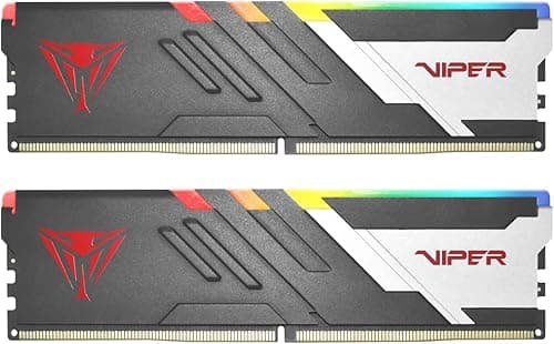 Patriot Viper Venom RGB DDR5 RAM 32 GB (2 x 16 GB) 6000 MT/s CL30 UDIMM zestaw pami?ci do gier stacjonarnych - PVVR532G600C30K