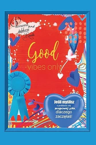 Motywacyjny Zeszyt 6x9 – Address & Password Book z 90 Day Challenge, Goal Tracker, Saving Tracker oraz Habit Pages